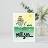 Humorous Golf Birthday Card ポストカード (スタンド正面)