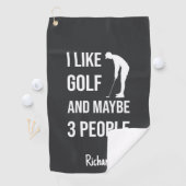 Humorous Golf Gifts Funny Golfer Humor Joke ゴルフタオル (インサイチュ)