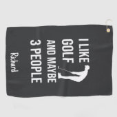 Humorous Golf Gifts Funny Golfer Humor Joke ゴルフタオル (横)