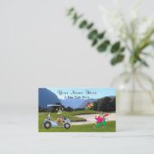 Humorous Golf Player Business Card 名刺 (スタンド正面)