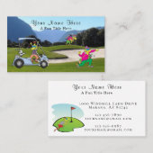 Humorous Golf Player Business Card 名刺 (正面/裏面)