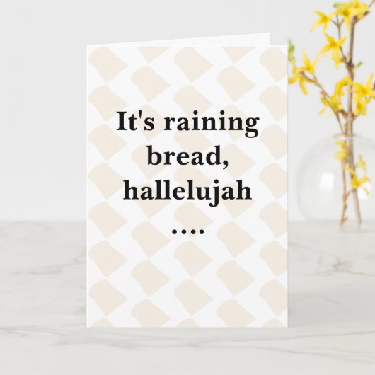 Humorous greeting card カード (黄色い花)