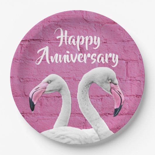 Humorous Happy Anniversary Paper Plates  ペーパープレート (正面)