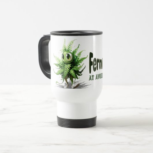 Humorous Introvert Plant Lover Mug トラベルマグ (正面左)