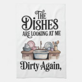 Humorous Kitchen Saying Dish Towel キッチンタオル (縦)