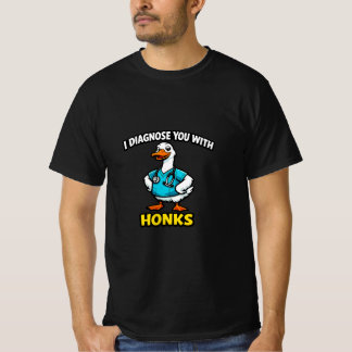 Humorous Medical Animal Design – Goose Doctor Honk Tシャツ