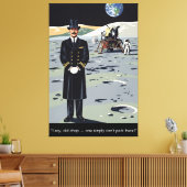 Humorous Moon WPA Styled  キャンバスプリント (インサイチュ (リビング))