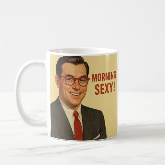 Humorous Mug コーヒーマグカップ (左)