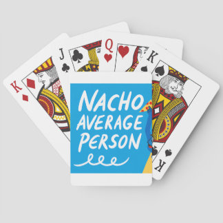 Humorous "Nacho Average Person" Food Pun トランプ