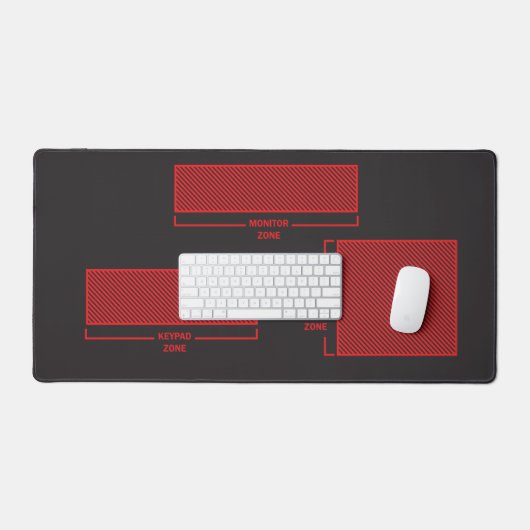 Humorous Office Zone Mouse Pad デスクマット (キーボード&マウス)