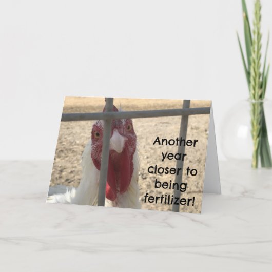 Humorous Old Adult Birthday カード (正面)