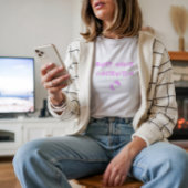 Humorous pregnancy fingerprint pink tシャツ