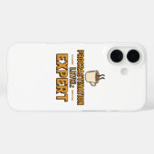 Humorous Procrastinator with Coffee Case-Mate iPhoneケース (裏面 (横))