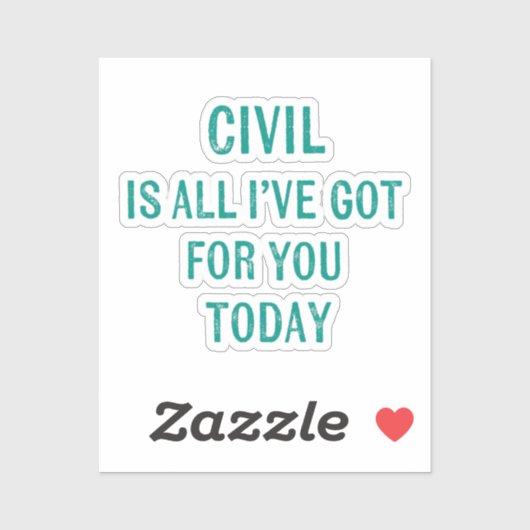 Humorous Snarky Wording Green Font シール (シート)