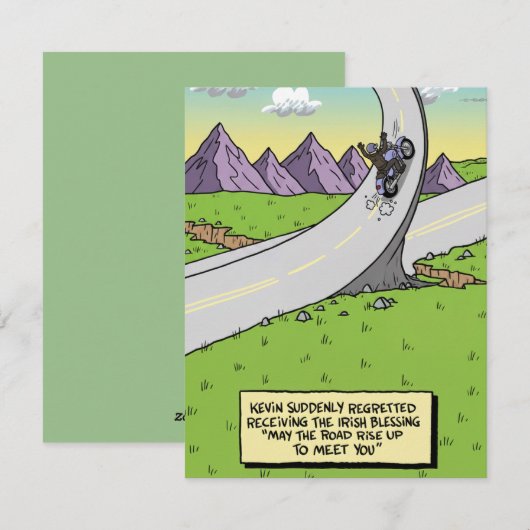 Humorous St Patrick’s Day Greeting シーズンカード (正面/裏面)