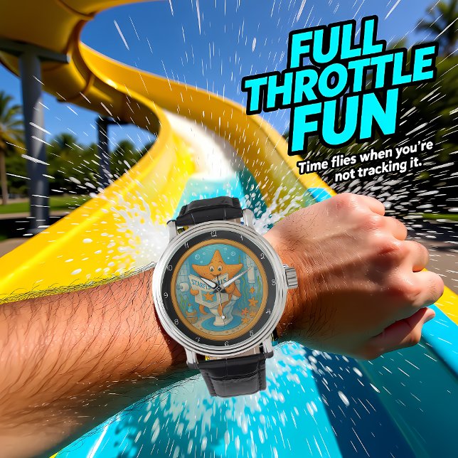 Humorous Starfish Bathroom Clock 腕時計 (クリエイターアップロード済み)