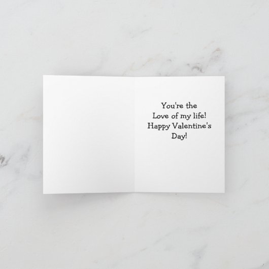 Humorous Valentine's Day card  カード (内部)