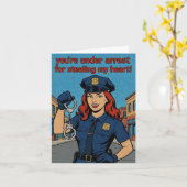 Humorous Valentine's Day card  カード (黄色い花)