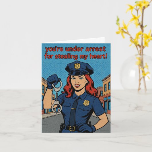 Humorous Valentine's Day card  カード (黄色い花)