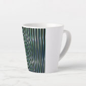 humorvoll gestreifte カフェラテマグ (右アングル)