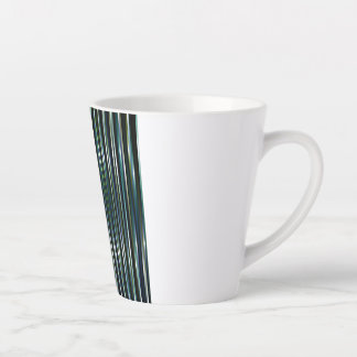 humorvoll gestreifte カフェラテマグ