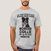 humour border collie tシャツ (正面)