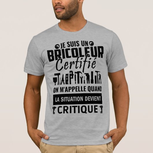Humour bricoleur certifié 2 tシャツ (正面)