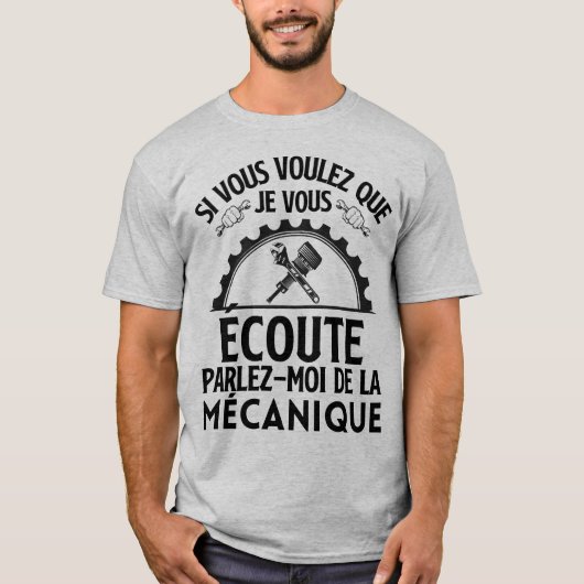 Humour mécanique mécano 2 tシャツ (正面)