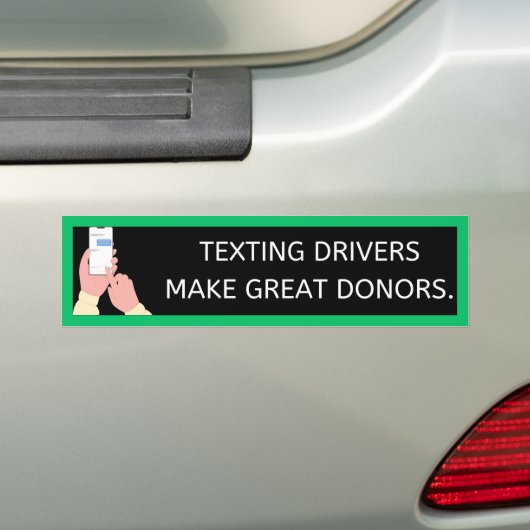 Humour Modern Anti-Texting Bumper Sticker バンパーステッカー (車上)