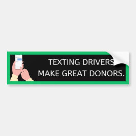 Humour Modern Anti-Texting Bumper Sticker バンパーステッカー