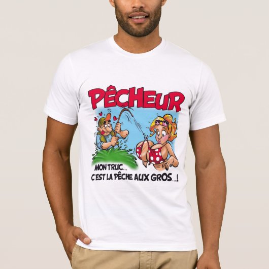 Humour : p�cheur - tシャツ (正面)