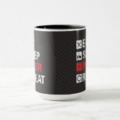Humour poker - Eat sleep poker repeat マグカップ (中央)