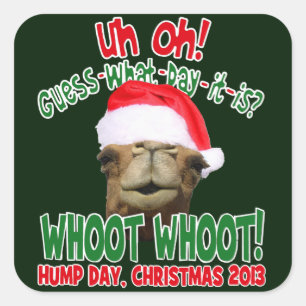 Hump Day Camel Christmas 2013スタンプ スクエアシール