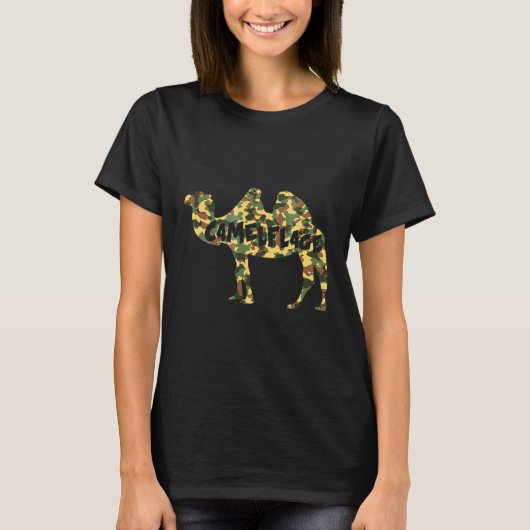 Hump S Camelflage Camouflage Camel Tシャツ (正面)