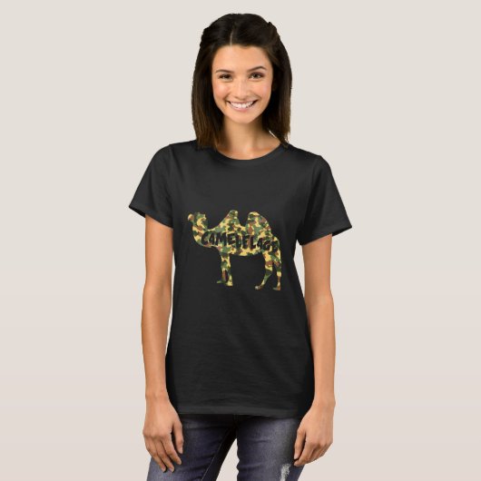 Hump S Camelflage Camouflage Camel Tシャツ (正面フル)