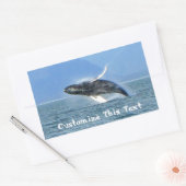 Humpback Acrobat;カスタマイズ可能 長方形シール (封筒)
