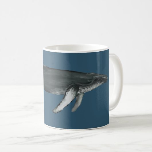 Humpback Whale Mug コーヒーマグカップ (正面右)