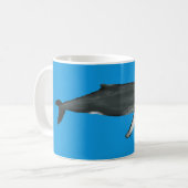 Humpback Whale Mug Blue コーヒーマグカップ (正面左)