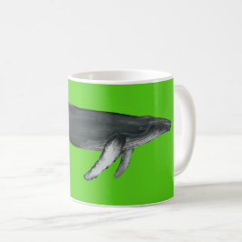 Humpback Whale Mug Green コーヒーマグカップ