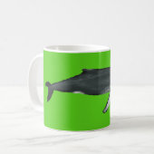 Humpback Whale Mug Green コーヒーマグカップ (正面左)