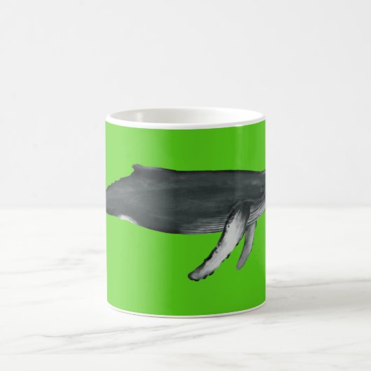 Humpback Whale Mug Green コーヒーマグカップ (中央)