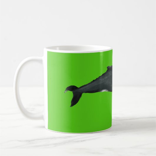 Humpback Whale Mug Green コーヒーマグカップ (左)