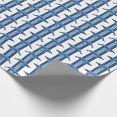 Humpback Whale Stripe ラッピングペーパー (角)