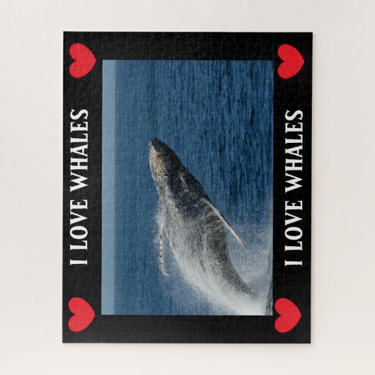 Humpback Whale- The Breach ジグソーパズル (縦)