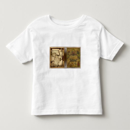 Humphriesは世界地図を切り裂きました トドラーTシャツ (正面)