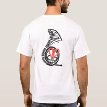 Humppa愛赤の背部Tシャツ