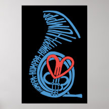 Humppa Love Blue2ポスターまたはプリント