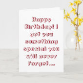 Humptyの悪夢のバースデー・カード カード (黄色い花)