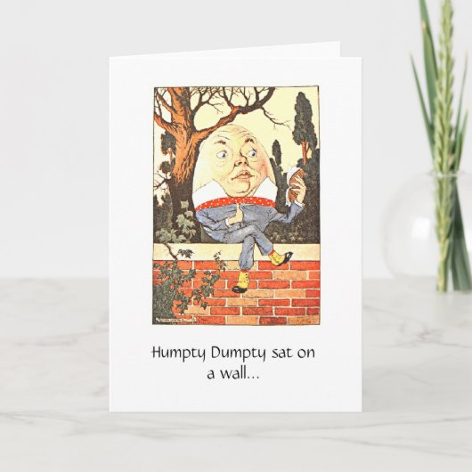Humpty Dumptyの挨拶状 カード (正面)