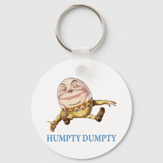 HUMPTY DUMPTYは壁に座った – 子供部屋韻 キーホルダー (正面)